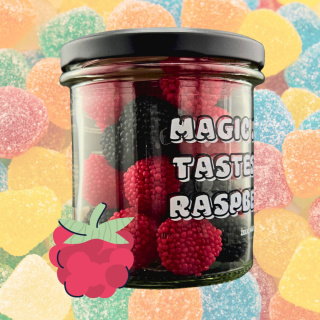 Magic Jelly Tastes LikeRaspbery ! Żelki malinki 210g